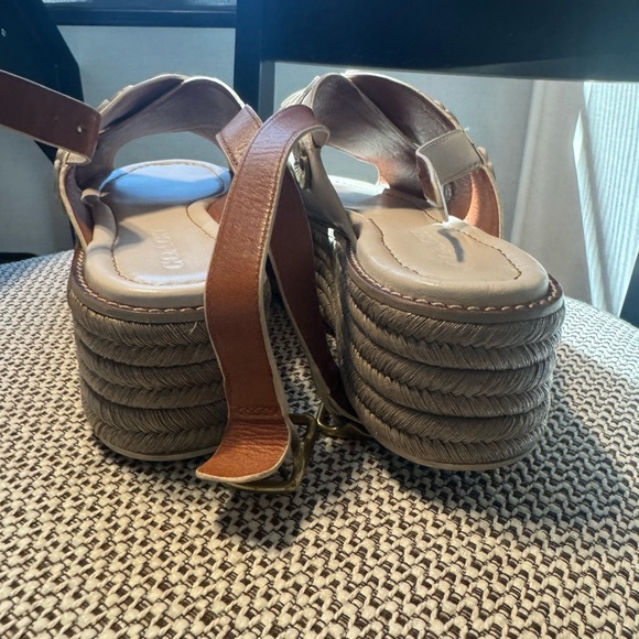 Coach Espadrille Wedge Sandals with Tea Rose - Picture 9 of 14